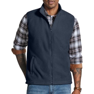 image:imageCOOFANDY Mens Polar Fleece Vest Lightweight Sleeveless Zip Up Jacket WarmDark Blue