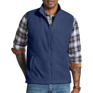 image:imageCOOFANDY Mens Polar Fleece Vest Lightweight Sleeveless Zip Up Jacket WarmNavy Blue
